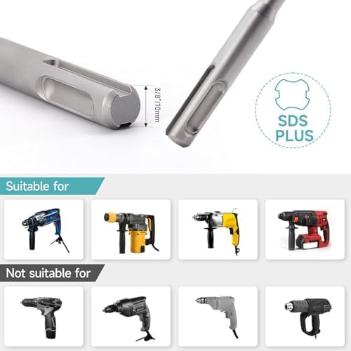 9/16 Inch x 12 Inch SDS Plus Rotary Hammer Drill Bit