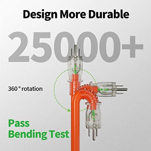 POWGRN 300 FT 12/3 Outdoor Extension Cord Waterproof Heavy Duty Power Cord