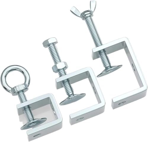 Hose clamp, Galvanized Carbon Steel Tiger Clamp Multiple Shapes Open Height 20-130MM Fixed Device(Outer hexagonal 30)
