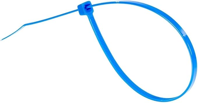 GTSE 6 Inch Blue Zip Ties, 1,000 Bulk Pack, 40lb Strength, UV Resistant Strong Nylon Cable Ties, Self-Locking 6" Tie Wraps