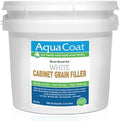 Aqua Coat Water-Based White Cabinet Wood Grain Filler Gel – Fast Drying, Low Odor White Wood Filler, Sandable & Paintable for Interior & Exterior Repairs, Upgrades & Restorations – 1 Gallon
