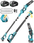 SEESII 2-in-1 Cordless 8 Inch Pole Saw & Mini Chainsaw, 2×4.0Ah Batteries