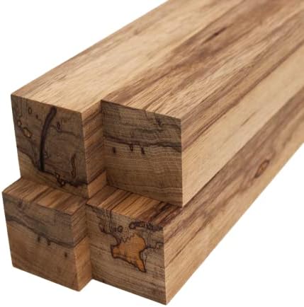 Barrington Hardwoods Black Limba Lumber Square Turning Blanks - 2" x 2" (4pcs) (2" x 2" x 8")