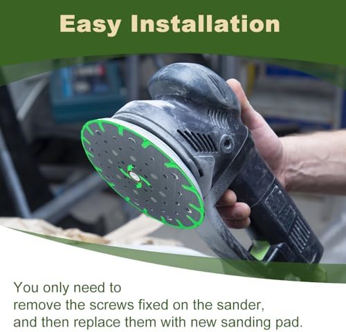 Upgraded 202460 6-Inch(150mm) Hard Sanding Pad, 48-Hole, M8 Thread, Compatible with Festool ETS 150/3 EQ, ETS EC 150/5 EQ, ETS EC 150/3 EQ, ETS 150/5 EQ Sander Models, 1 Pack