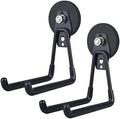 ULIBERMAGNET Magnetic Hooks,Heavy Duty Extra Large Hooks,Power Tool Organizer for Workshop Organization, 2 Pack Tool Hooks for Cordless Drill,Garden Tool,Metal Cabinet,Steel Pegboard(Black)