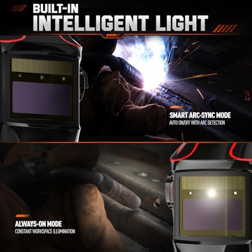 ANDELI Auto Darkening Welding Helmet, Shade 3/5-9/9-13, Digital Control
