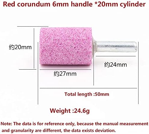 5pcs 6mm Shank Abrasive Stone Points Polishing Grinding Head Electric Bit Wheel For Ceramics Rotary Accessory Power Tool,Cylindrical type,6 x 35mm T