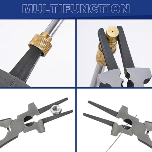 Professional 8" Weliding Pliers, Sharp MIG Pliers for Rust Resistant, Long Nose with Anti-slip Handle - Durable and Effecient (4pcs)