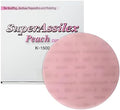 Super Assilex Flexible 6 inch Sanding Discs, Peach K-1500, No Holes, Hook & Loop, 193-1507, 25 Discs