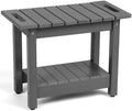 Waterproof Shower Bench, 24" HIPS Shower Stool for Shaving Legs