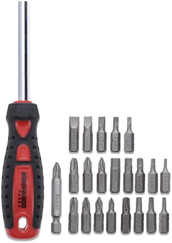 BIRCHWOOD CASEY Basic Screwdriver Kit | Durable Versatile Gunsmithing Wrench 22 Piece Set | Case Included