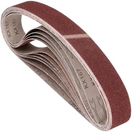 10 Pcs Sanding Belts 1 x 42 Inch 40 Grit Aluminum Oxide Abrasive Sandpaper for Belt Sander Metal Grinding Wood Working Weld Rust Removal
