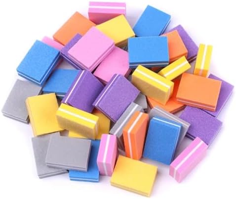 Sponge Nail Buffers 300pcs Mini Nail File 100/180 Disposable Buffer Block Sponge Women Manicure Tool Polish UV Gel Lime a Ongle Wholesale(Mix Color)