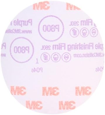 3M Hookit Purple Finishing Film Abrasive Disc, 260L, 30570, 5 in, P800
