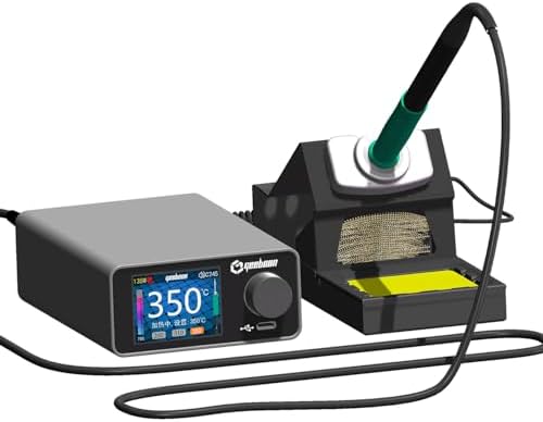 TC22 soldering station compatible with 115/210/245/T12 soldering tip color curve display soldering rework station (TC22, C210KIT)