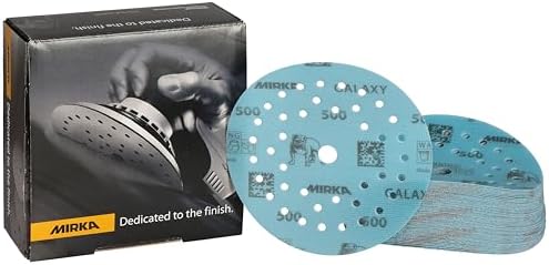Mirka Galaxy Multifit 5 Inch Ceramic Sandpaper 500 Grit Hook & Loop 50 Pack