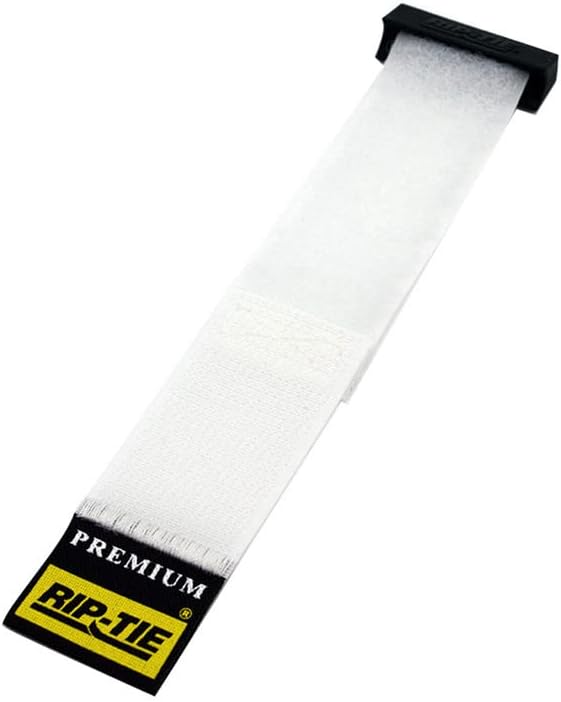 RIP-TIE 1 x 14.5 Rip-Lock CableWrap Cable Tie Perfect for Heavy Duty Cables 10 Pack White