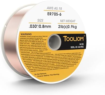 TOOLIOM ER70S-6 0.030" Mild Steel MIG Welding Wire 2LB