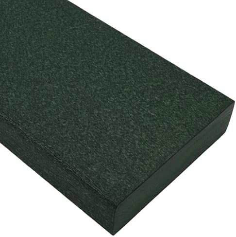BuyPlastic Tangent Poly Lumber - Turf Green, 2x6 (1.5" x 5.5"), 36" Length - HDPE Plastic Board for Outdoor Furniture and More
