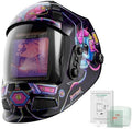 Large View Welding Helmet, 3.94 x 3.66 in, 4 Arc Sensors