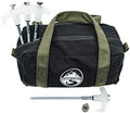 Outback Element® - 15 Tent Stakes Heavy Duty with Glow in the Dark Heads + Bonus Canvas Carry Pouch and Hex Drill Bit