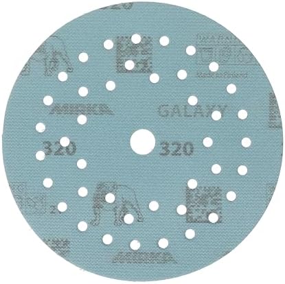 Mirka Galaxy Multifit 5 Inch Ceramic Sandpaper 320 Grit Hook & Loop 50 Pack