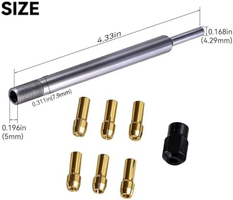 Rotary Tool Extension Rod (5in Long)