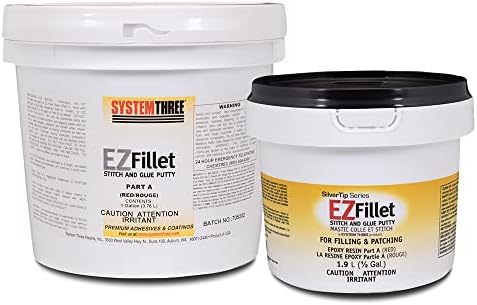 System Three EZ-Fillet Epoxy Putty Kit, 1.5 Gallon, Brown