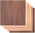 Proflex Variety Pack Plywood 24pcs, 1/8" x 12” x 12” Real Wood Plywood Sheets Premium “A” Grade with Smooth Sanded Finish, Perfect for Laser Cutting & Engraving, Crafts, and DIY