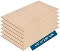 3MM 1/8" x 12" x 20" Baltic Birch Plywood - B/BB Grade (6pk) Ready for Glowforge Laser Printers - Perfect for Arts and Crafts, School Projects and DIY Projects