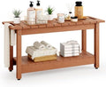35" Shower Bench, Waterproof HIPS Shower Stool for Shaving Legs