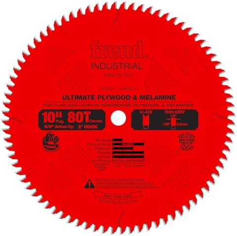 Freud LU80R010: 10" Ultimate Plywood & Melamine Blade