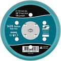 Dynabrade (54328) 6" (152 mm) Diameter Hook-Face Vacuum Sanding Disc Pad, Short Nap, Teal | 3/8" (10 mm) Thick Urethane Medium Density, Swirl-Free Finish, 5/16"-24 Male Thread