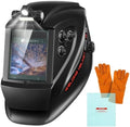 GOORY Auto Darkening Welding Helmet with Light, Large View 3.94"X3.66"