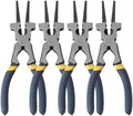 Professional 8" Weliding Pliers, Sharp MIG Pliers for Rust Resistant, Long Nose with Anti-slip Handle - Durable and Effecient (4pcs)