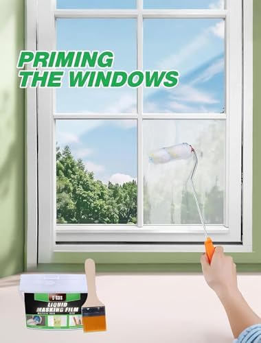 E-SDS Masking Liquid Tape, 16 fl.oz Transparent Peelable Coating for Window