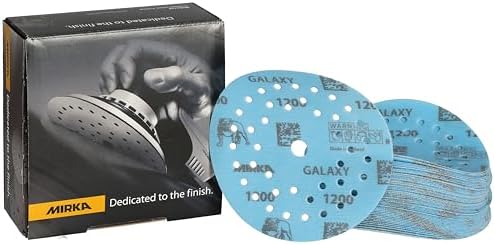 Mirka Galaxy Multifit 5'' Ceramic Sandpaper, 1200 Grit Hook & Loop 50 Pack