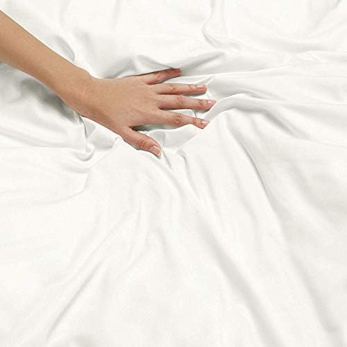 1200 Thread Count TWIN Size EXTRA LONG, Egyptian 3pc Bed Sheet Set, Deep Pocket, WHITE