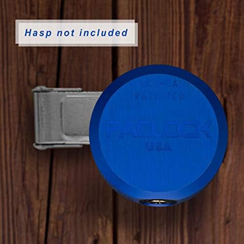 PACLOCK's 8-Series Stepped-Back Puck, High Security Rotating Disc, Manufacturer-Controlled Key Assigning, Exclusive Key Number, U-Pick! Keyed Alike w/ 1 Key, Black