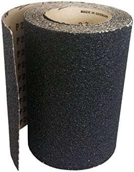 8" x 5 Meters Starcke Sandpaper Rolls - 16 Grit Silicon Carbide Sand Paper Rolls, Heavy Duty Roll Sandpaper Sheets for Wood, Stone, Concrete and Plastics, Auto Sandpapers, Wood Floor Sanders