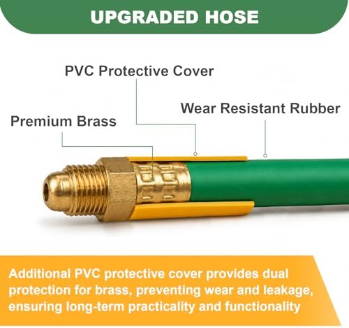 52.5FT Argon Gas Hose, Inert Gas Welding Hoses for MIG/TIG Regulator
