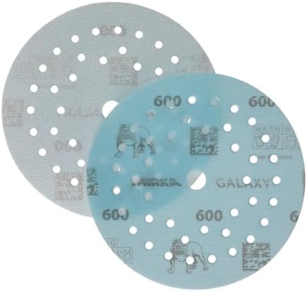 Mirka Galaxy Multifit 5 Inch Ceramic Sandpaper 600 Grit Hook & Loop 50 Pack