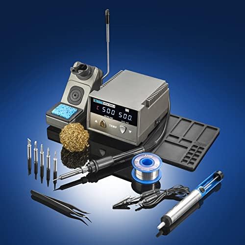 X-Tronic 4008-PRO-X • 75 Watt Soldering Iron Station w/PID Technology • Features: 0-30 Minute Sleep Timer, °C/°F Conversion, and a Mute/Unmute Func • Accessories: 5 Extra Tips, 60/40 Solder, and More