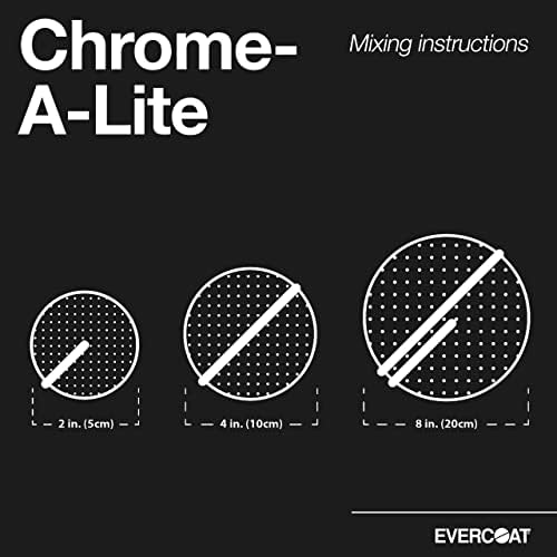 Evercoat Chrome-A-Lite Body Filler for Aluminum, Fiberglass, Galvanized Steel, and More - 0.8 US Gallon, 3L