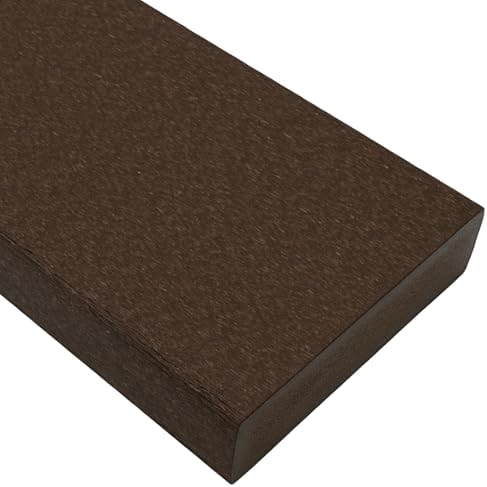 BuyPlastic Tangent Poly Lumber - Tudor Brown, 2x4 (1.5" x 3.5"), 72" Length - HDPE Plastic Board for Outdoor Furniture and More