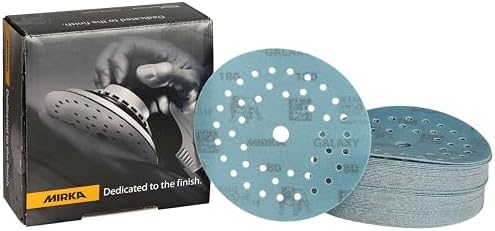 Mirka Galaxy Multifit 5 Inch Ceramic Sandpaper 180 Grit Hook & Loop 50 Pack