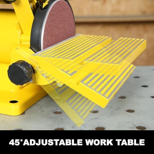Woodskil 4.3A Belt Disc Sander Combo for Woodworking,4x36" Belt,6" Disc