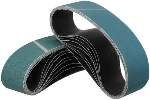 21 Pcs Sanding Belts, 3 x 21 Inch 40/60/80/120/150/240/400 Grit