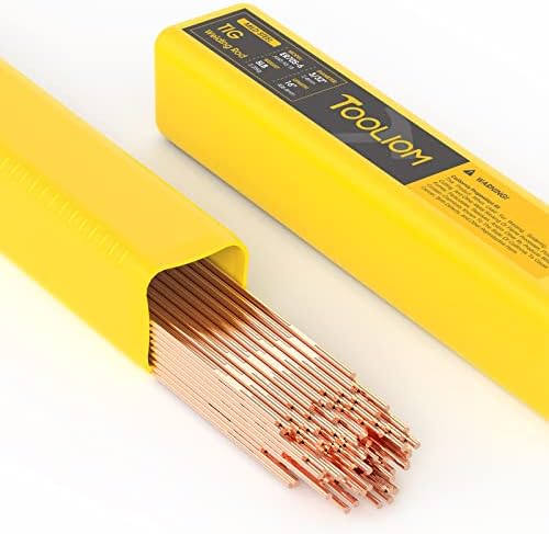 TOOLIOM ER70S-6 Copper-Coated Mild Steel TIG Welding Rod, 3/32", 5LB