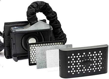 PAPR with Electronic Welding Helmet – True Color Auto Darkening, 5 Arc Sensors, Large Viewing Area, Professional Welding Helmet